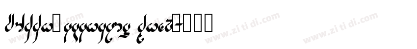DINNextstencil Heavy字体转换